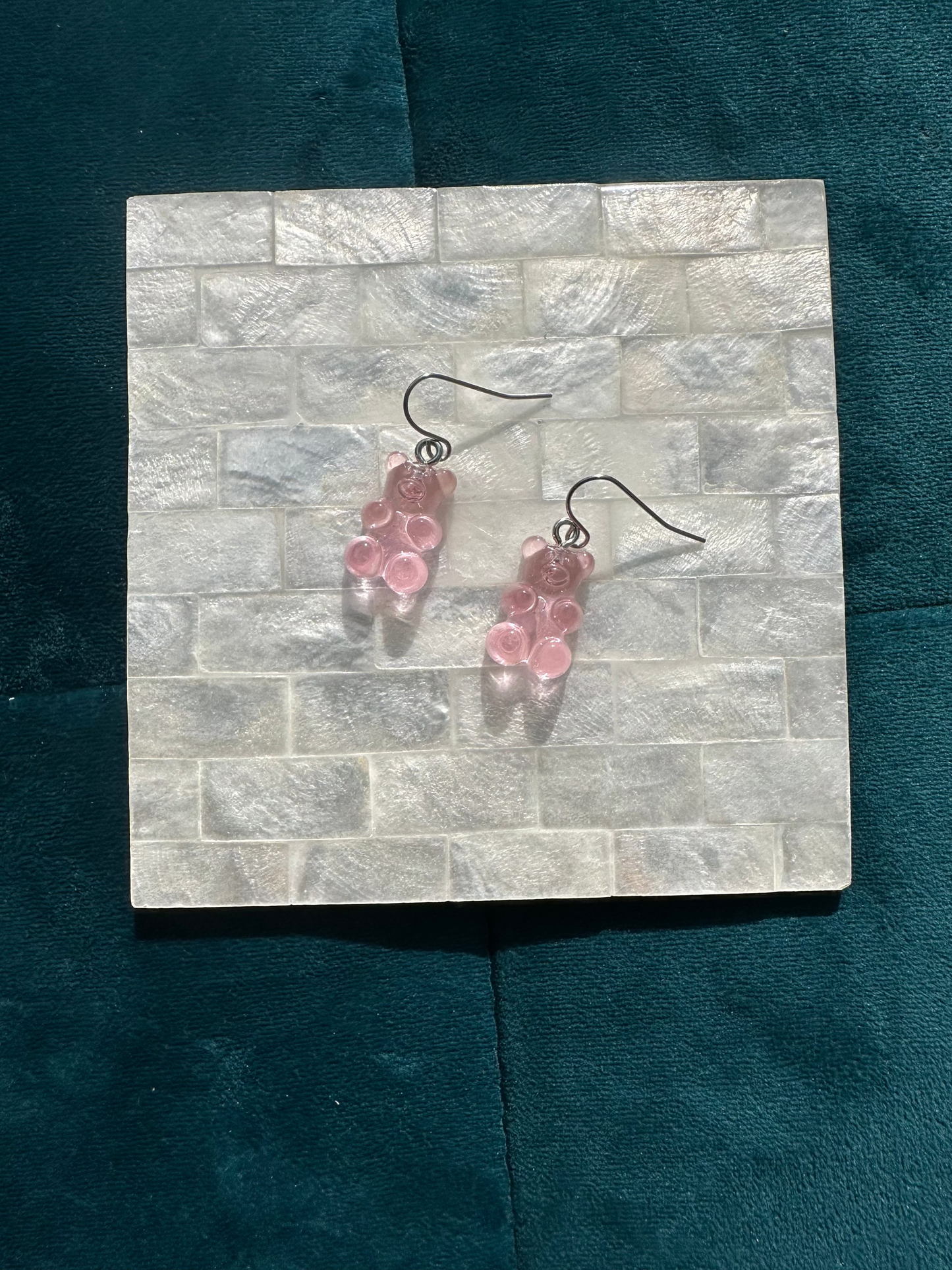Light Pink Gummy Bear Earrings