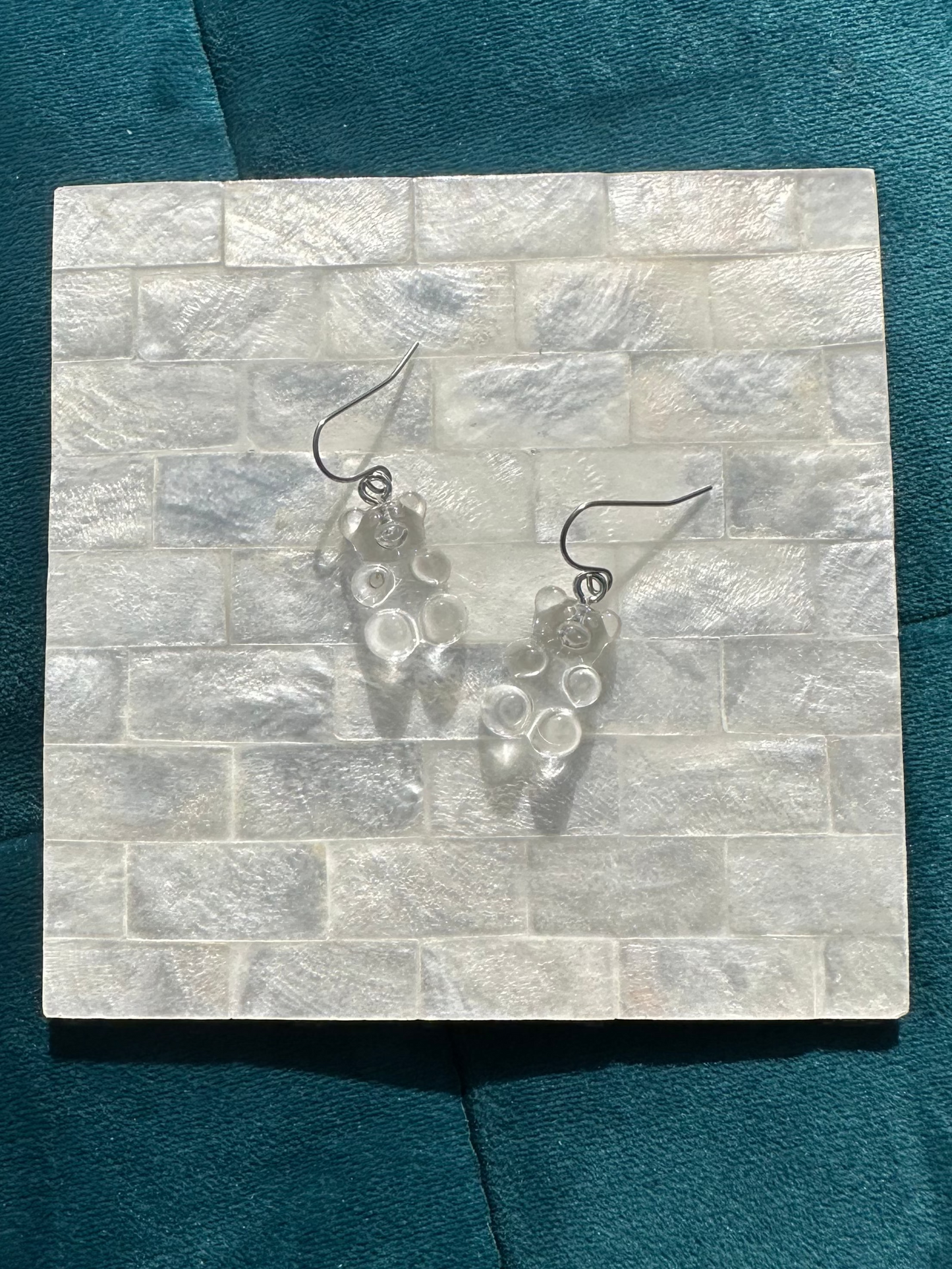Clear Gummy Bear Earrings