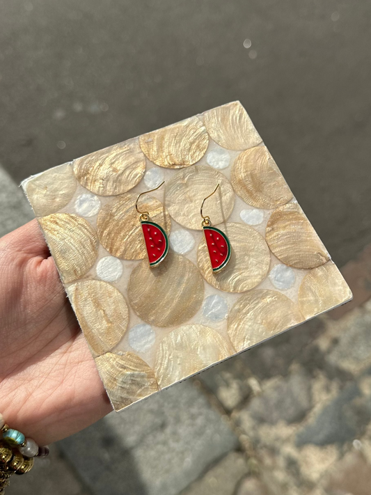 Watermelon Slice Earrings (Style 1)